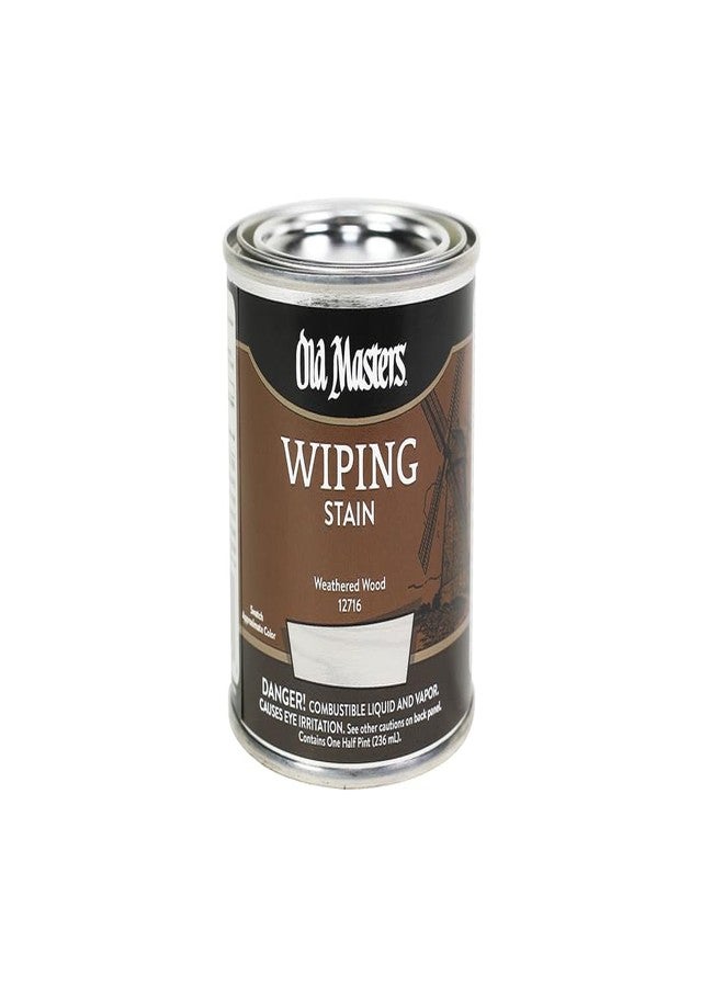 Old Masters 12716 Semi-Transparent Oil-Based Wiping Stain, 0.5 Pint, Weathered Wood - Image 2