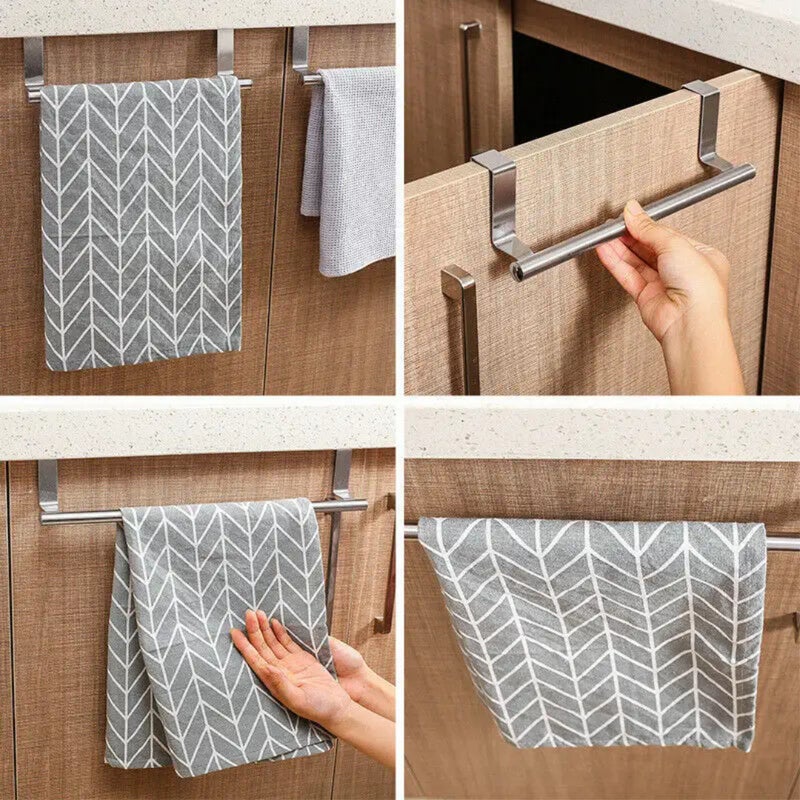 In-Stock Stainless Steel Hooks For Behind Doors, Kitchen And Bathroom Door Towel Hangers, Wall-Mounted, No-Drill Storage Racks - Image 4