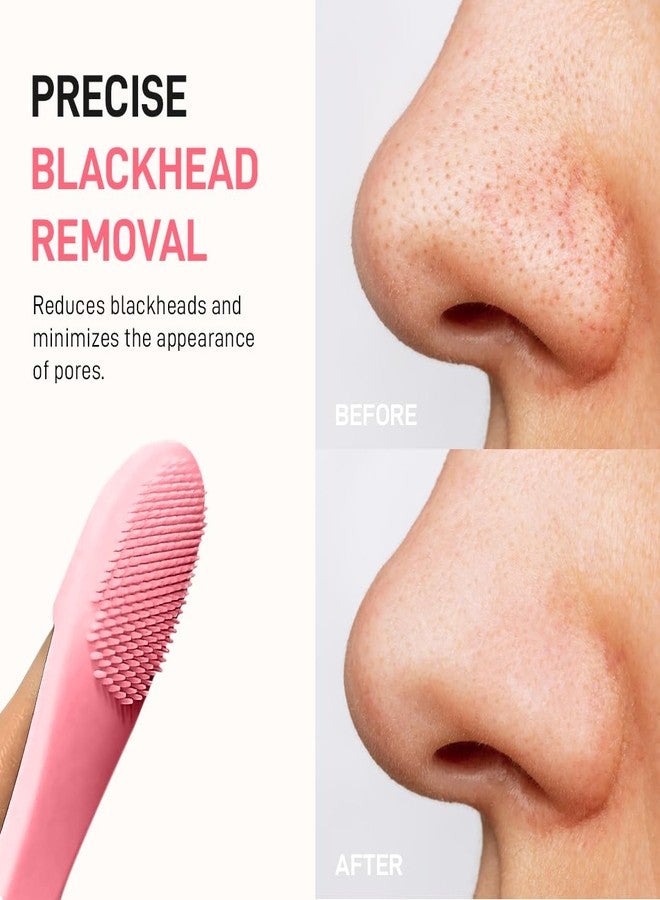 Multibrite Nose Exfoliator Brush, Gentle Facial Cleansing Tool with Soft Silicone Bristles, Deep Pore Cleanser, Blackhead Removal, Precise Exfoliation & Long-Lasting Skin Care - Image 4