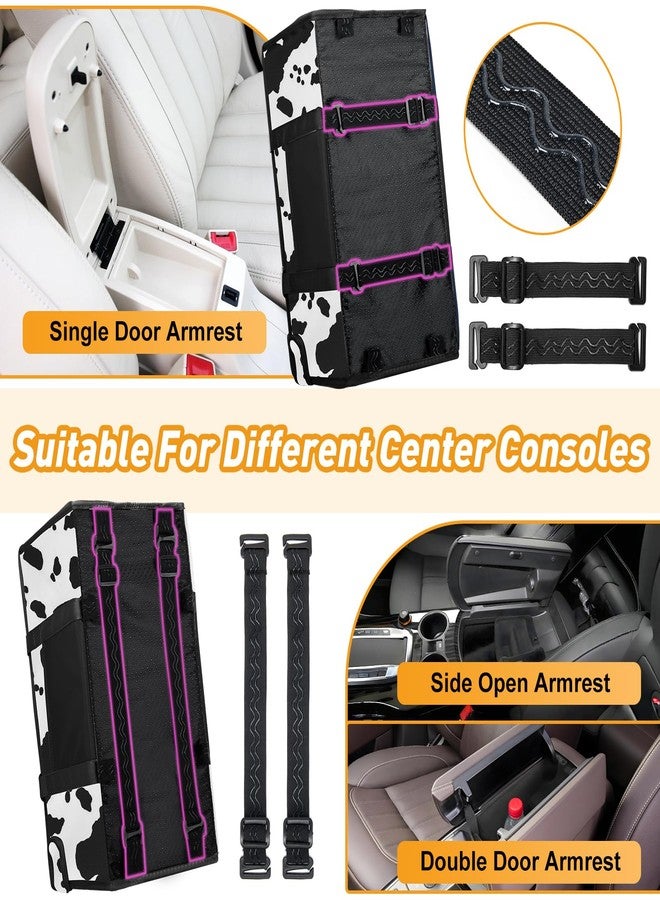NECKORY Portable Dog Car Seat for Small Dogs - Adjustable Safety Leash, Washable Cushion & Storage Pocket - Pet Booster Seat for Car Travel- Cow Pattern - Image 4