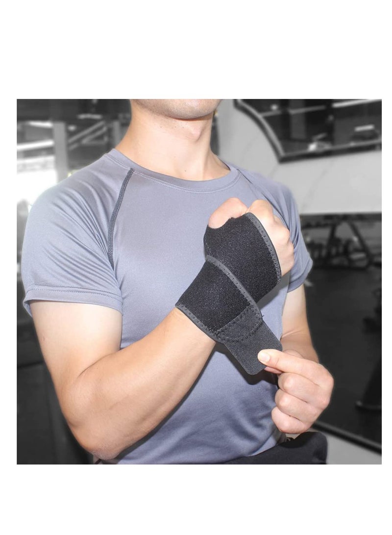 SOLARAE Wrist Brace for Carpal Tunnel, 2 Pcs Elastic Wrist Support Wrist Band Wristwrap Hand Support, Comfortable Adjustable Wrist Support Brace for Arthritis and Tendonitis, Joint Pain Relief - Image 3