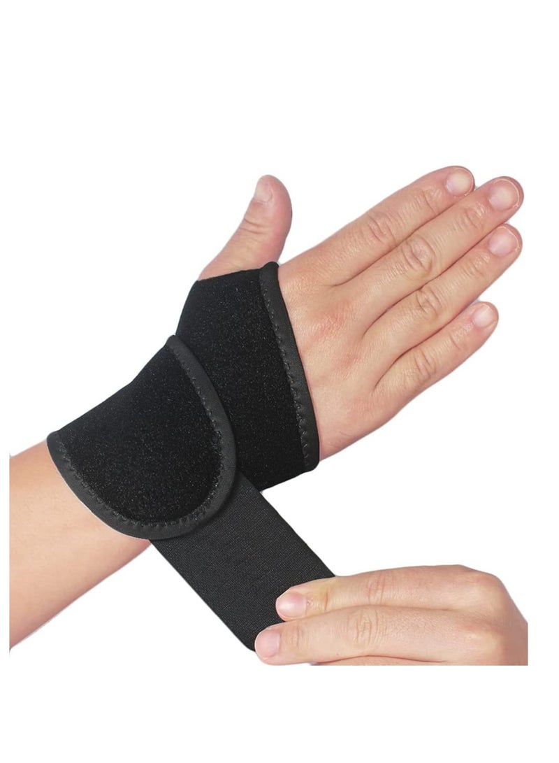 SOLARAE Wrist Brace for Carpal Tunnel, 2 Pcs Elastic Wrist Support Wrist Band Wristwrap Hand Support, Comfortable Adjustable Wrist Support Brace for Arthritis and Tendonitis, Joint Pain Relief - Image 1