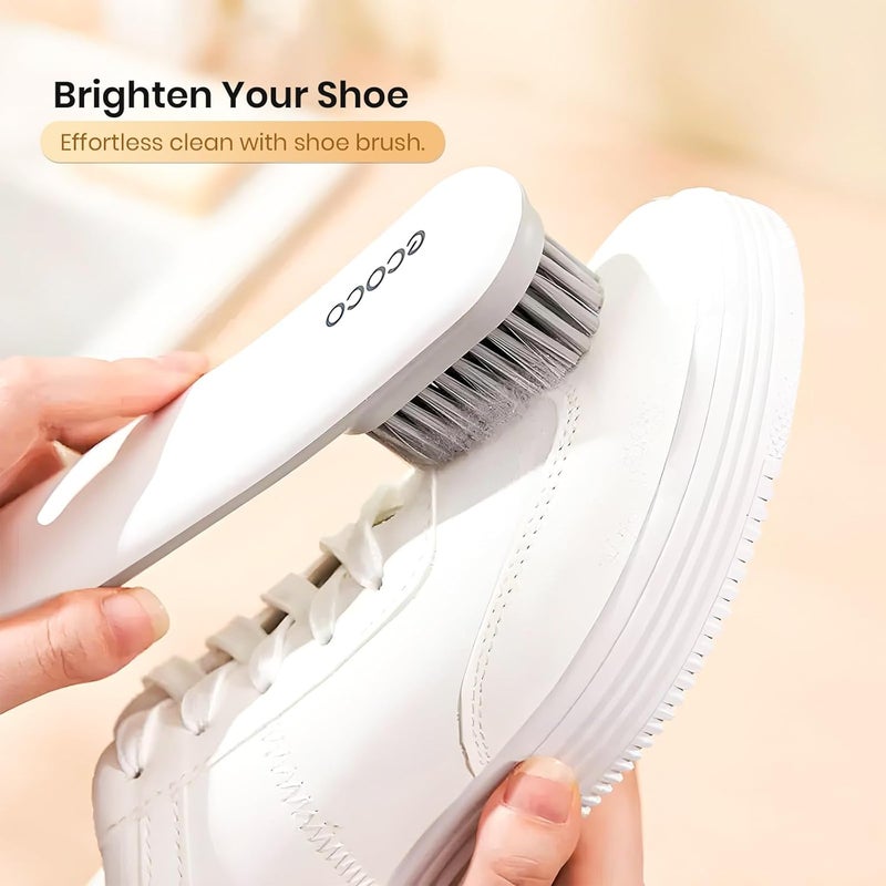 fixeify ECOCO by Shoe Cleaning Brush Set | Wall-Mountable Scrubber for Sneakers, Sports Shoes & Footwear | Dual Brush Design for Deep Cleaning – White & Turquoise - Image 5