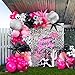 froufing Hot Pink and Black Cowgirl Balloon garland Arch Kit 101Pcs with mylar foil Disco Ball Cow print Balloons for Girl birthday bachelorette party Decorations - Image 2