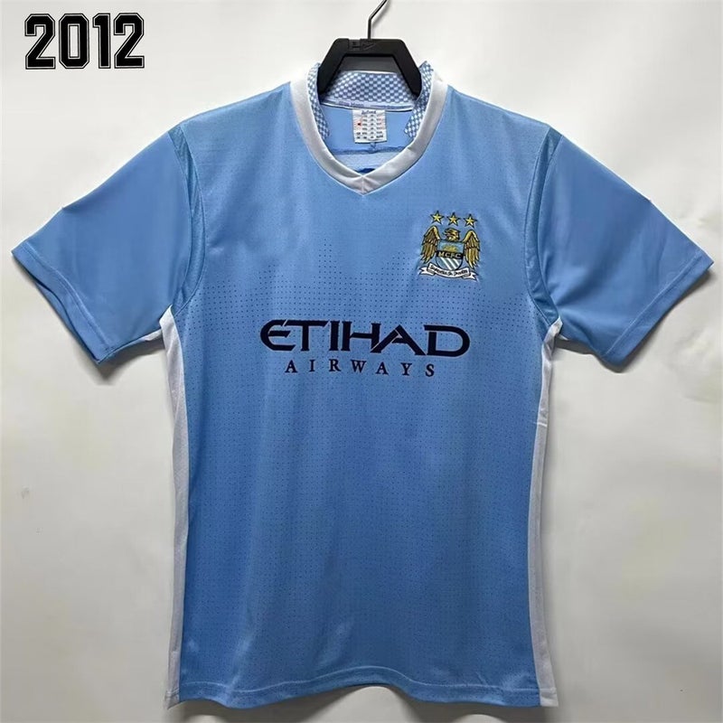 Vintage Manchester City Jersey Manchester Football Jersey Top Thai Edition Sports T-Shirt Classic Home Away Fans - Image 3