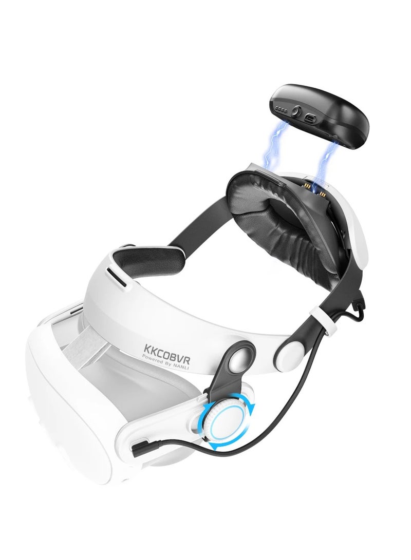KKCOBVR Q3 PRO Head Strap with 10000mAh Battery Compatible with Meta Quest 3/3S Accessories  - Image 1