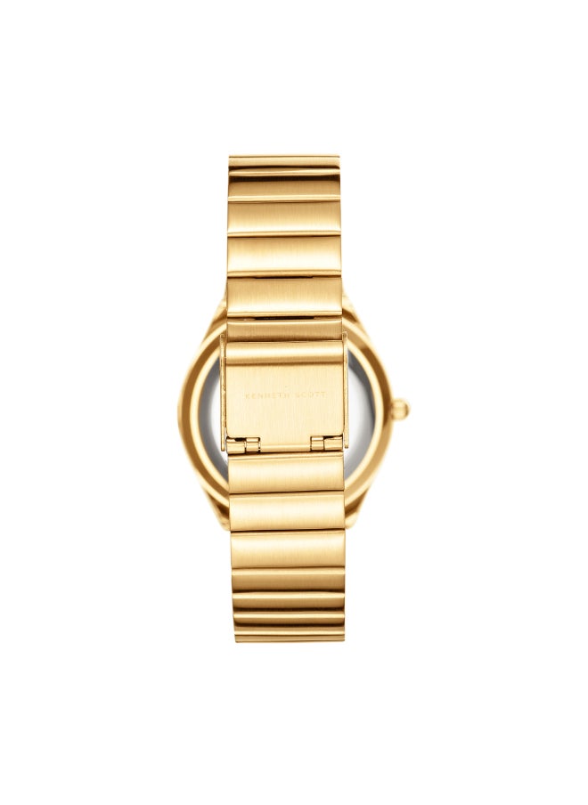 KENNETH SCOTT Women's Stainless Steel Analog Watch K24506-GBGW - 32 mm  - Image 3
