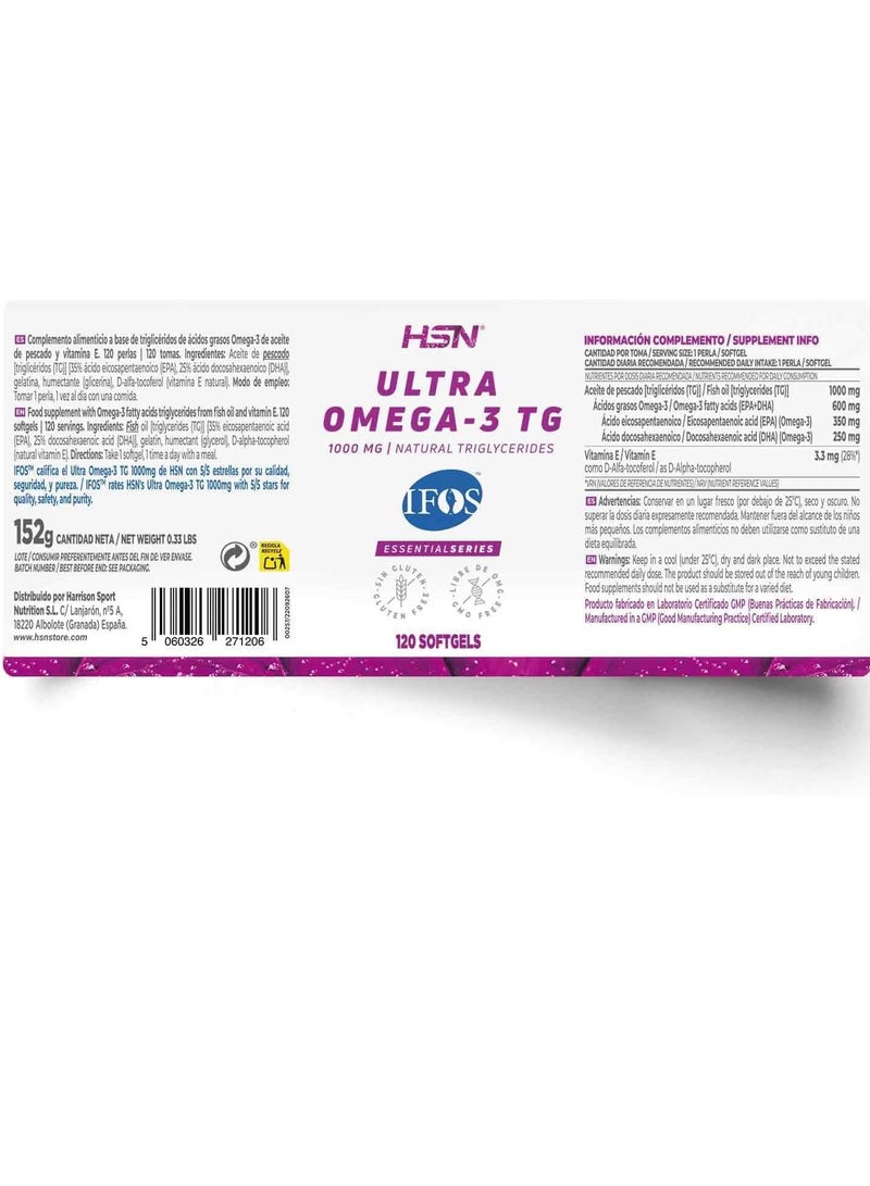 HSN Ultra Omega-3 TG (IFOS) 1000mg - Image 2