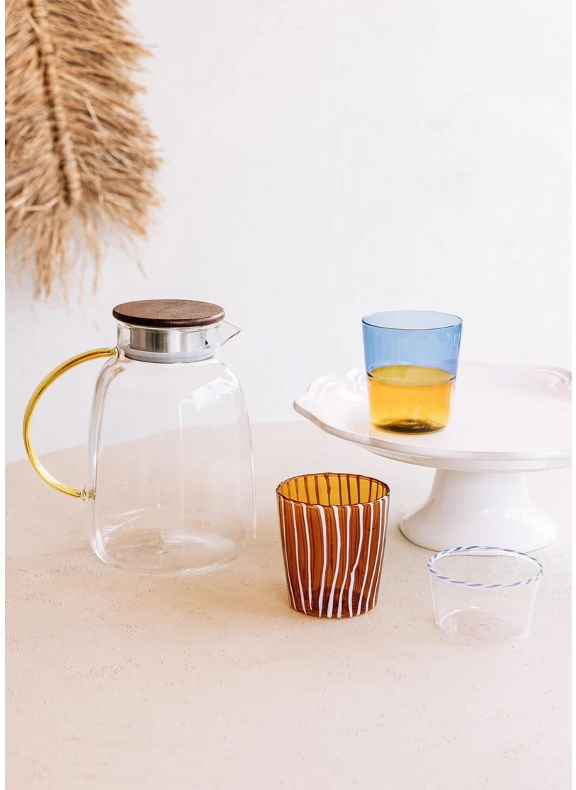 The Mia Rainbow Water Glass Blue 320 ml