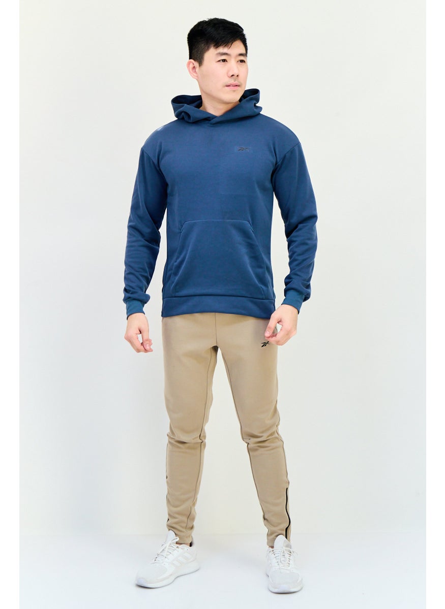 Reebok Men Sportswear Fit Long Sleeve Outdoor Sweatshirt, Dark Dusty Blue  - Image 2