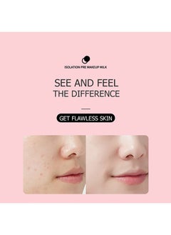 VEZE Pre-Makeup,Natural Foundation Primer Anti-aging Rosa Rugosa Camellia Sinensis Natural Effect - Concealer Invisible Pores ,Even Skin Tone Lasting Hydrating 30g  - Image 3
