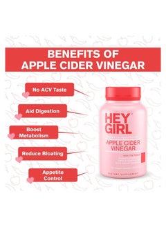 HEY GIRL NUTRITION Apple Cider Vinegar With Cayenne Pepper 120 Capsules  - Image 3