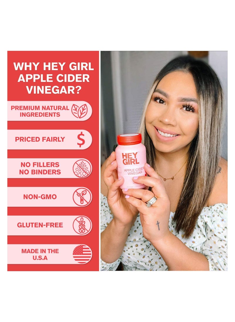 HEY GIRL NUTRITION - Apple Cider Vinegar With Cayenne Pepper 120 Capsules - Image 1