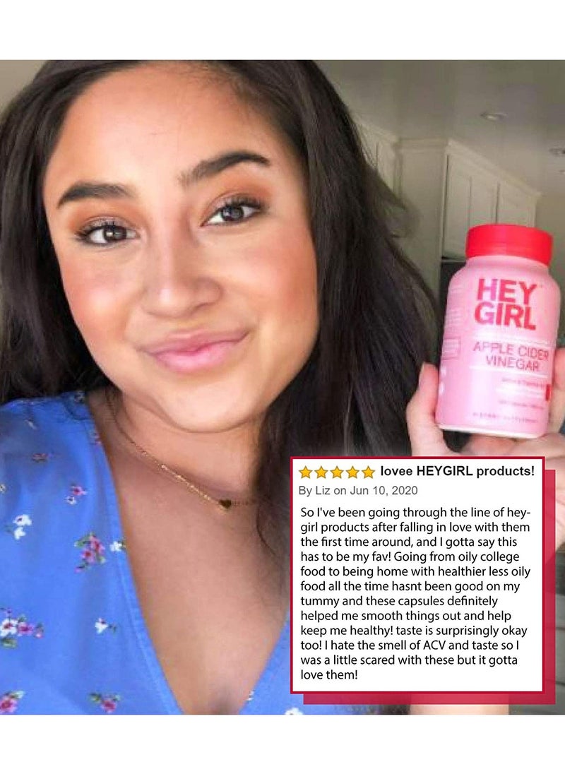 HEY GIRL NUTRITION - Apple Cider Vinegar With Cayenne Pepper 120 Capsules - Image 1