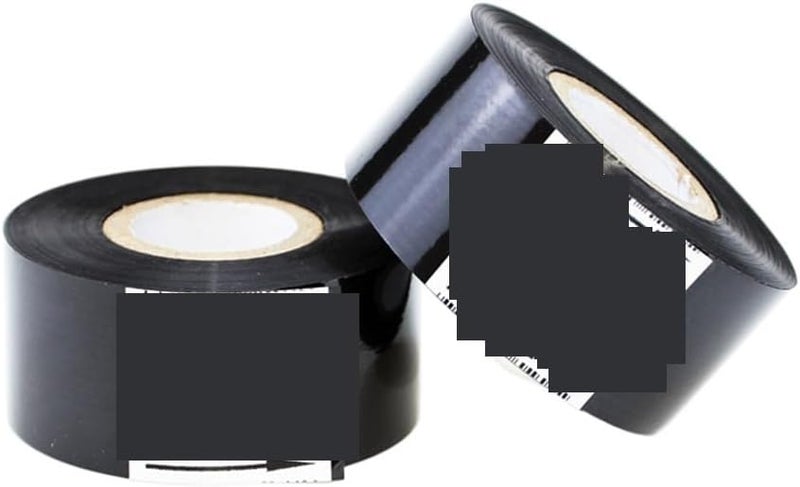 Thermal Ribbon of Printing Machine 30 * 100m Date Code Printer Accessory Black 30mm Width for Offices and Factories(2pcs) - Image 2