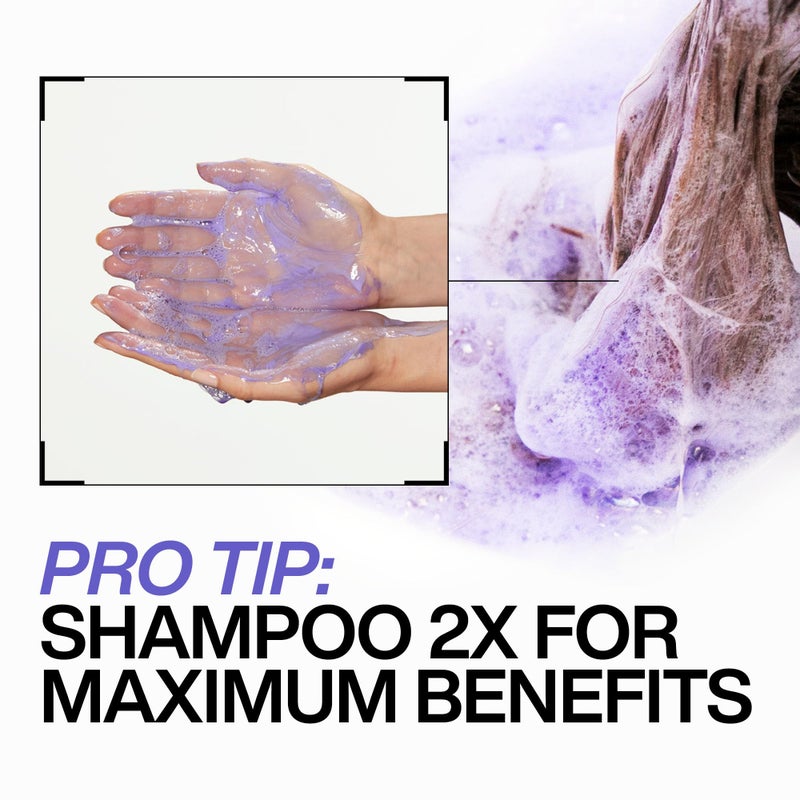 Redken Blondage Color Depositing Purple Shampoo For Blonde, Bleached or Highlighted Hair - Neutralizes Brassy Tones With Salicylic Acid, 10.1 Fl Oz - Image 5