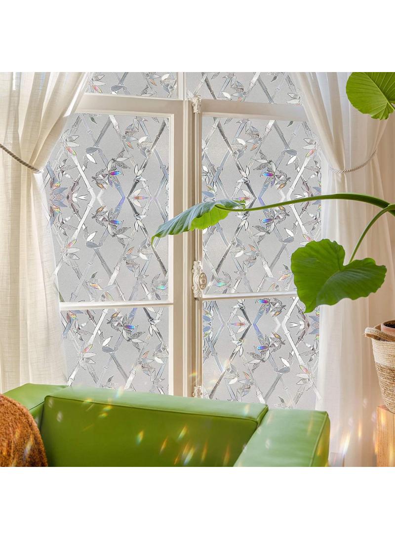 Y&D Window Film Decorative Privacy No Glue Glass Sticker For Door Home House Ofiice Heat Control Anti UV 45 x 200 cm  - Image 3