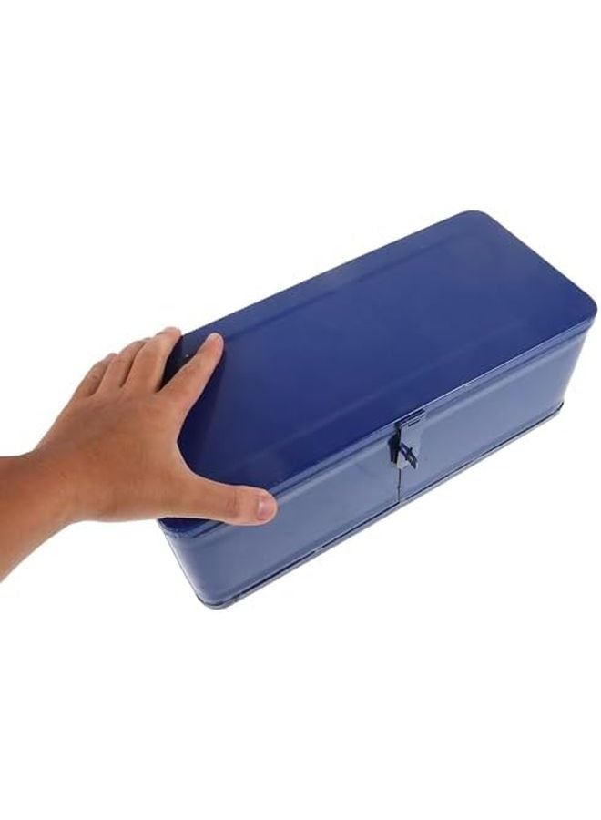 Large Capacity Iron Tool Box Organizer Portable Mechanics Storage Case For Garage Workshop - Image 4