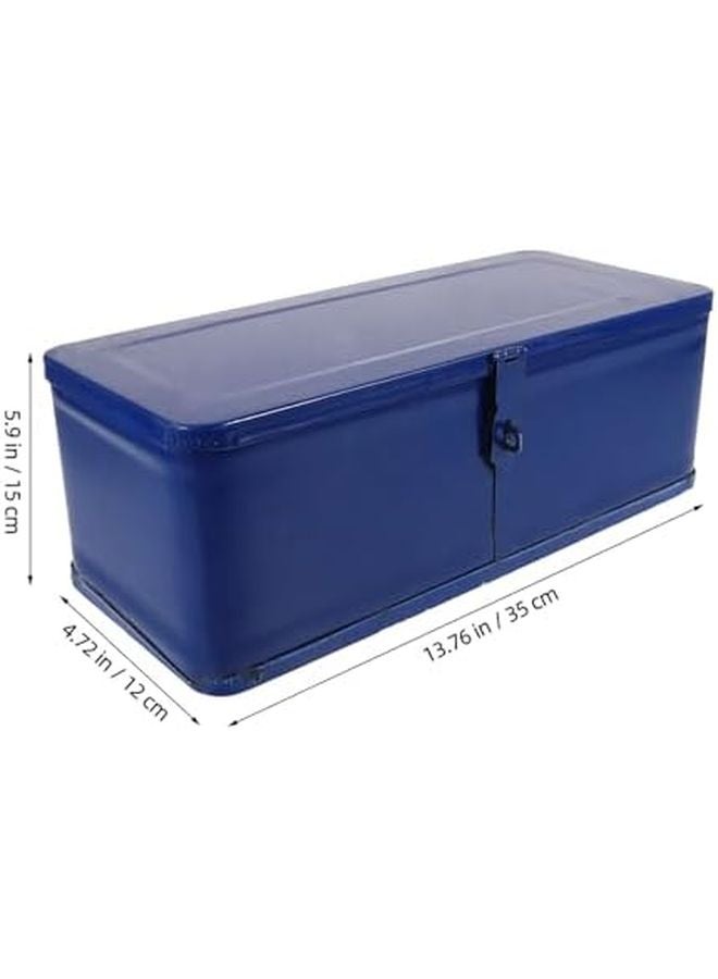 Large Capacity Iron Tool Box Organizer Portable Mechanics Storage Case For Garage Workshop - Image 3