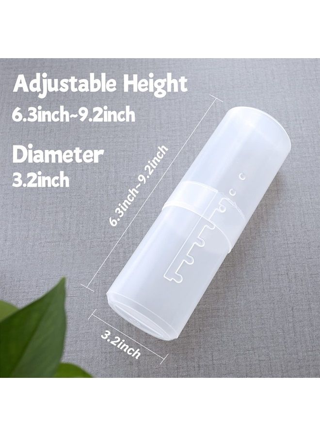 OCHEAL Makeup Brush Holders, 2 Pack of Makeup Brush Organizer Travel Case Retractable Plastic Travel Makeup Brush Holder For Vanity Makeup Artist Brushes Storage Cup - Image 5