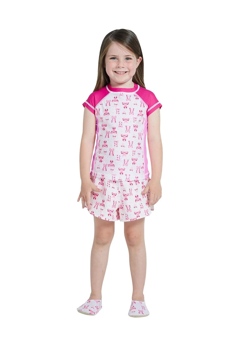 COEGA SUNWEAR COEGA Girls Kids Swim Boardshorts - Pink Bows
