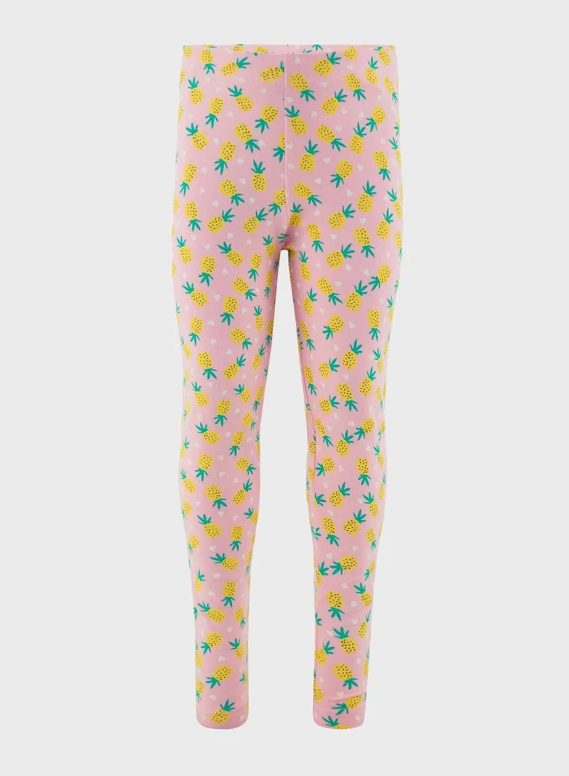 RB Kids Pineapple Print Leggings