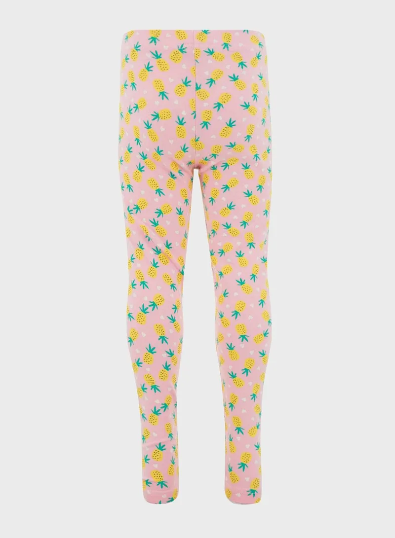 RB Kids Pineapple Print Leggings