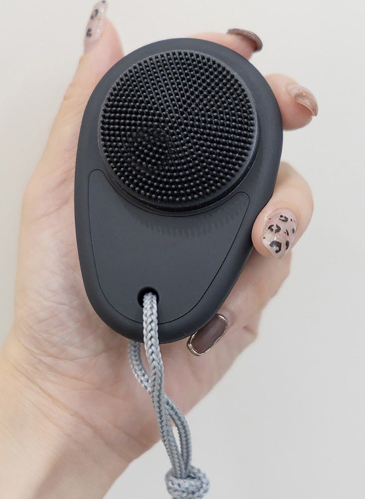 Zikra Facial Cleansing Brush, 2 in 1 for Face Exfoliation, 2 Pack Soft Bamboo Charcoal Microfiber Bristle for Pore Deep Cleansing, Dual Face Silicone Scrubber Brush for Skincare with Lid, Black - Image 4