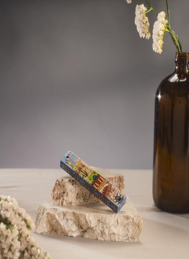 Yair Emanuel Large Wooden Mezuzah Holder By Yair Emanuel / Jerusalem by Yair Emanuel - Image 2