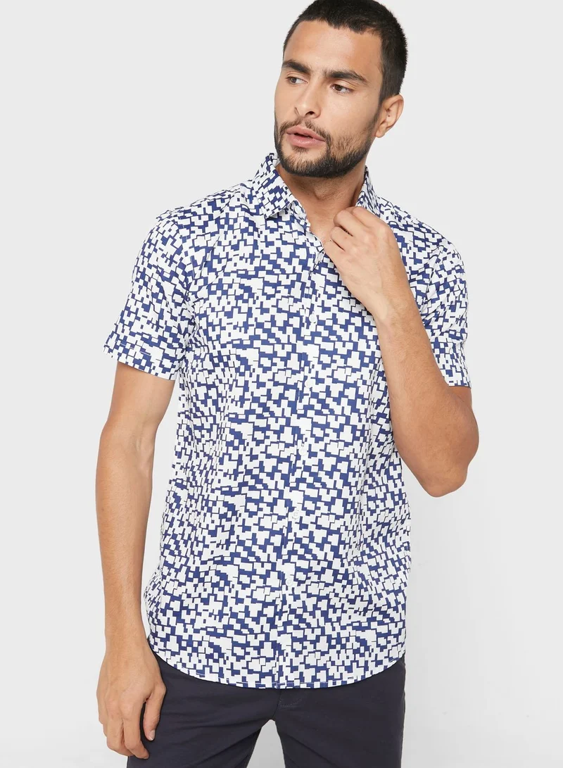 Seventy Five Chinese Collar Regular Half Sleeve