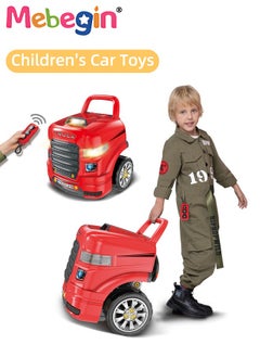 MEBEGIN Large Truck Engine Toy, Kids Mechanic Repair Set, Big Truck Builder Kit, Mechanic Workshop Set with Light and Sound, Take Apart Motor Vehicle Toy, Simulation Car Service Station, Creative Educational Toy, Ideal Gift for Kids Aged 3+, 3 AA Batteries Required(Not Included), 40*30*46cm  - Image 1