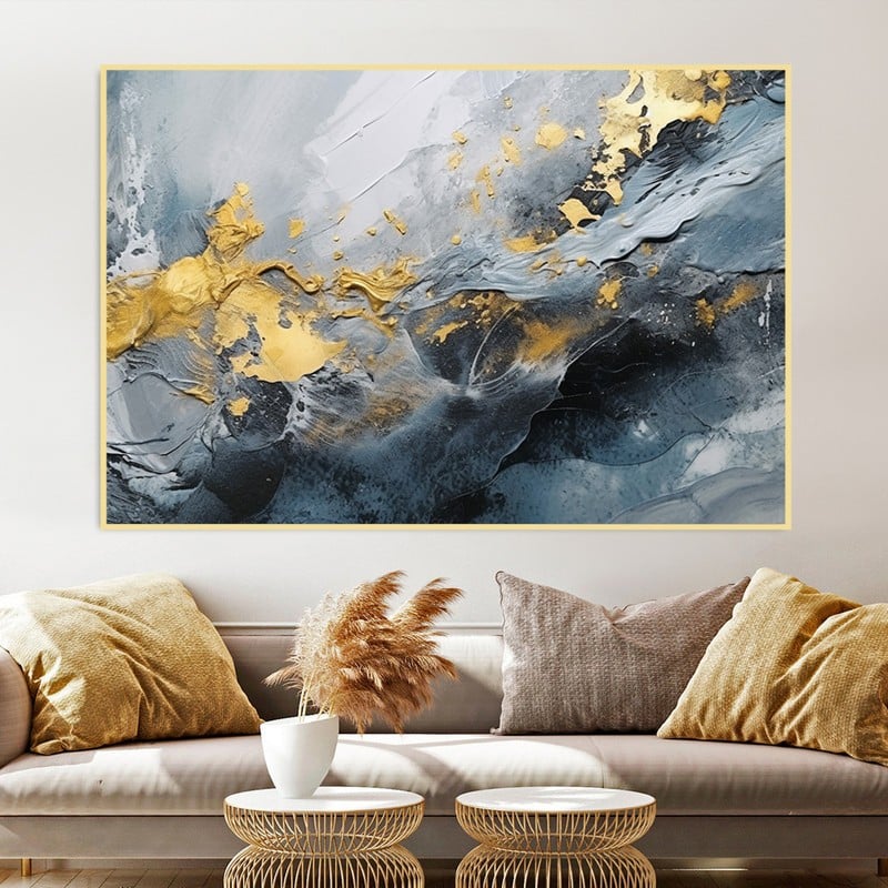 Marktna Canvas painting with a fine art design and a hollow frame, measuring (60×40), one piece - Image 3