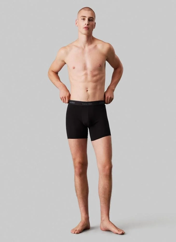 كالفن كلاين Icon Cotton Stretch Boxer Brief - 3 Pack