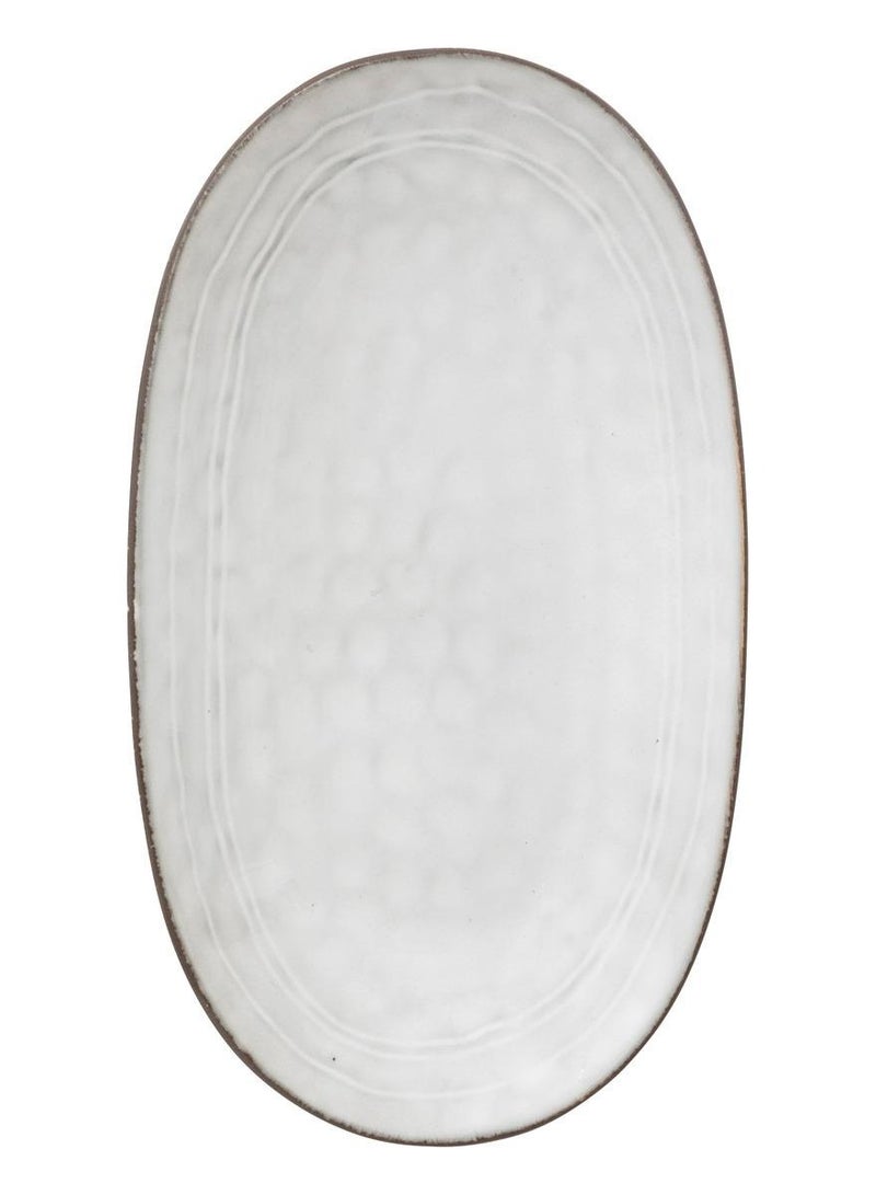 LOFT FLOWER,PLATE,L17.5XP3.51XH31.5CMS,BLUE,STONEWARE-188962B - Image 2