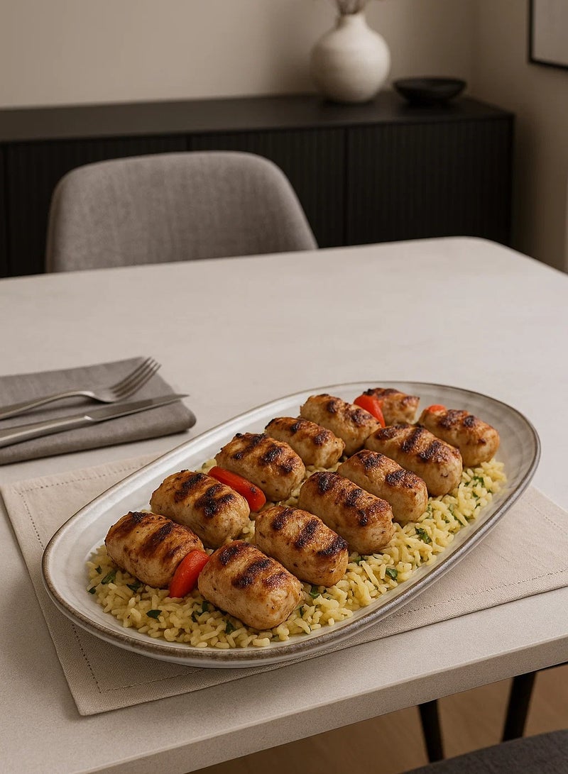 LOFT FLOWER,PLATE,L17.5XP3.51XH31.5CMS,BLUE,STONEWARE-188962B - Image 3