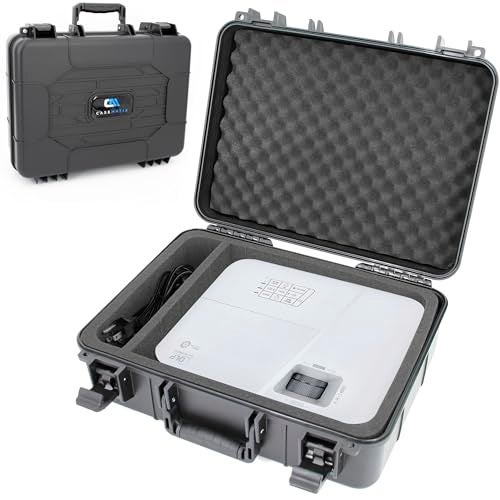CASEMATIX Projector Travel Case Compatible with ViewSonic PA503S, PA503W, PA503X, PG703W, PG703 Projectors, HDMI Cable and Remote, Case Only - Image 1