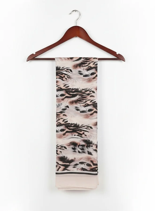 عبايات لمحة طرحة ويف نود – شيفون بنقشة تموجات حيادية