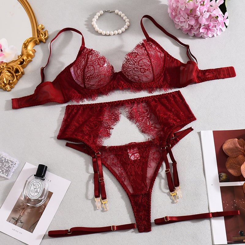Nothing Floral Lace Underwear 4-Piece Set - Image 5