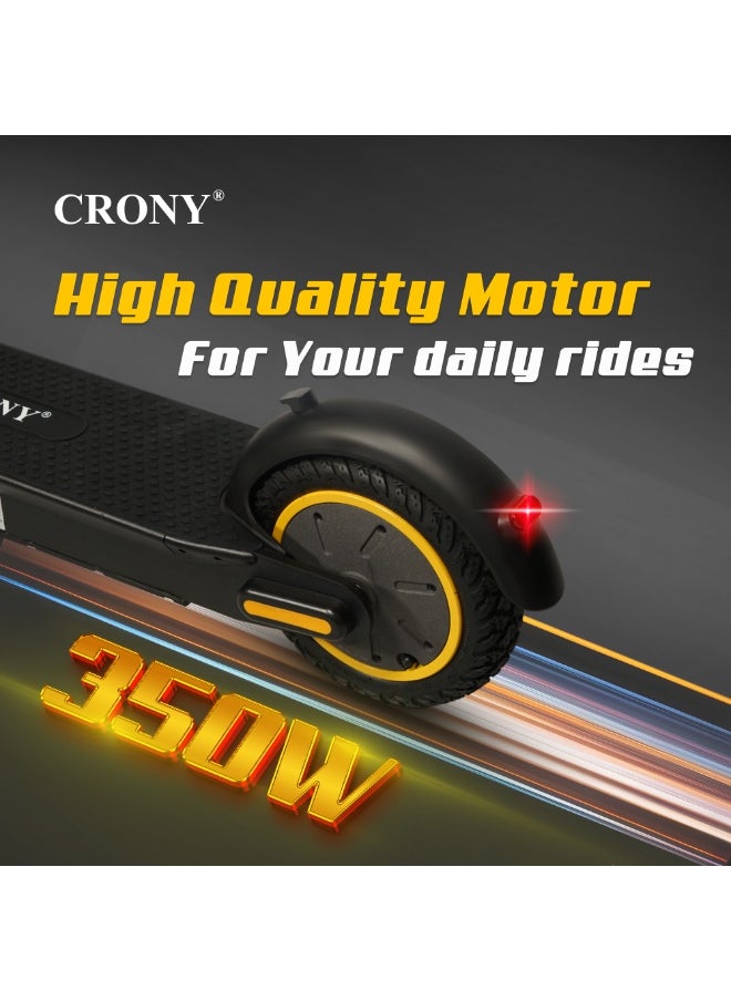Crony - XM Max E Scooter 350W Motor, 36V 15.6AH Battery, 35-55KM/lH Top Speed, 25-45KM Range, Front Suspension, LED Base Light, LCD Display, App Connectivity, Foldable Electric Scooter with Phone Holder, Hand Bell,hook,Solid Tires, Lock, Lightweight Frame 120KG Load, Ideal E-Bike for Adults, Off-Road, Commuter E Skateboard, Fast Speed Electric Scooter for Adults Teens & Kids Urban Mobility tool,Perfect Scooter for Outdoor Adventures, Youth Electric Rideable, Portable Electric Scooter with Safety Features, Ideal for Kids Who Want to Explore, Fun and Practical Scooter for Family Rides, Suitable for Youth Riders,Antivibrator Black - Image 1