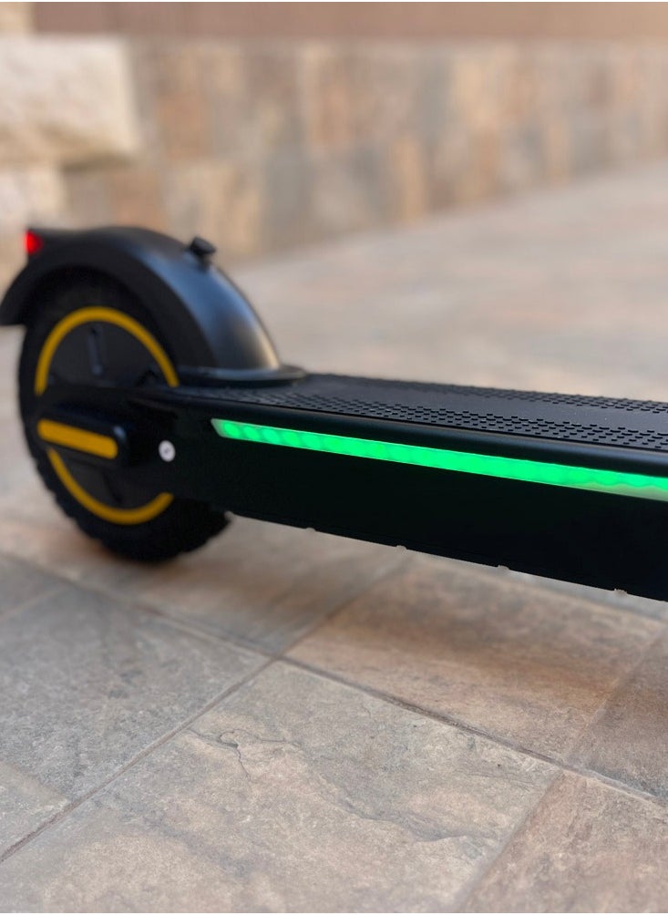 Crony - XM Max E Scooter 350W Motor, 36V 15.6AH Battery, 35-55KM/lH Top Speed, 25-45KM Range, Front Suspension, LED Base Light, LCD Display, App Connectivity, Foldable Electric Scooter with Phone Holder, Hand Bell,hook,Solid Tires, Lock, Lightweight Frame 120KG Load, Ideal E-Bike for Adults, Off-Road, Commuter E Skateboard, Fast Speed Electric Scooter for Adults Teens & Kids Urban Mobility tool,Perfect Scooter for Outdoor Adventures, Youth Electric Rideable, Portable Electric Scooter with Safety Features, Ideal for Kids Who Want to Explore, Fun and Practical Scooter for Family Rides, Suitable for Youth Riders,Antivibrator Black - Image 1