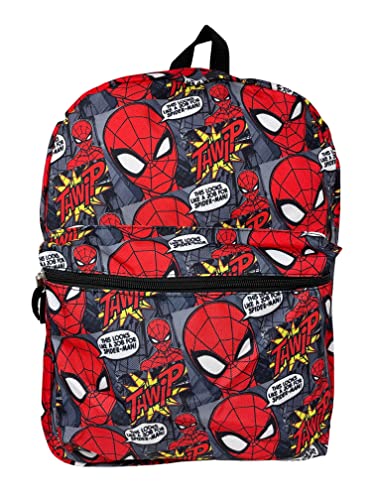 Fast Forward Spiderman 16 inches Allover Print Large Backpack- VERP - Image 5