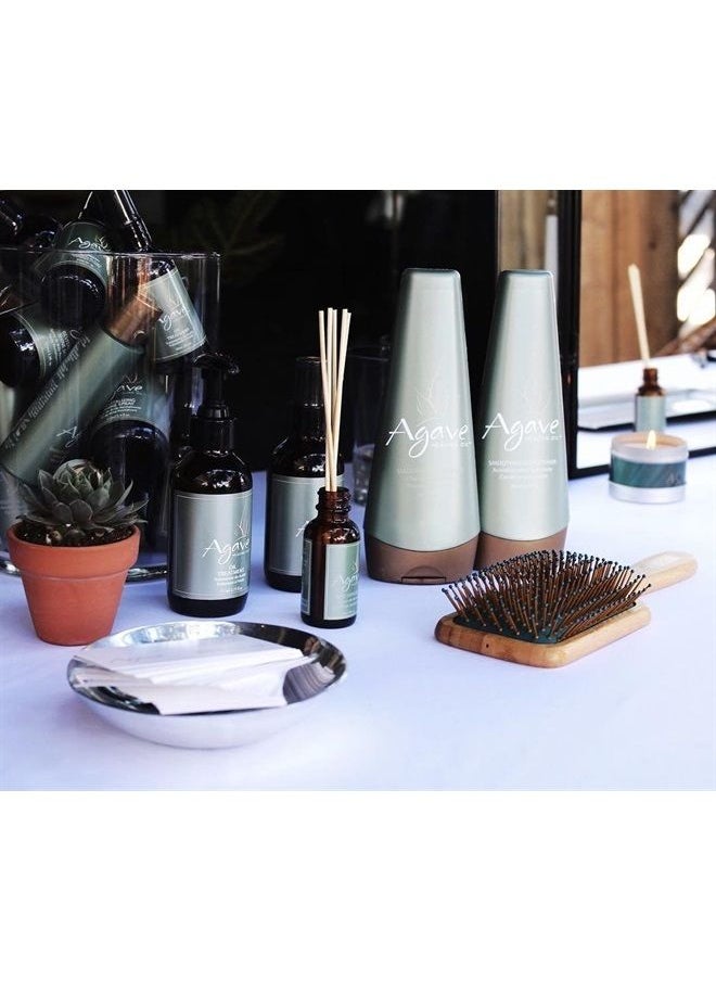 Agave HEALING OIL - Agave HEALING OIL Smooth & Shine Natural Bamboo Paddle Brush, 4.2 Oz - Image 1