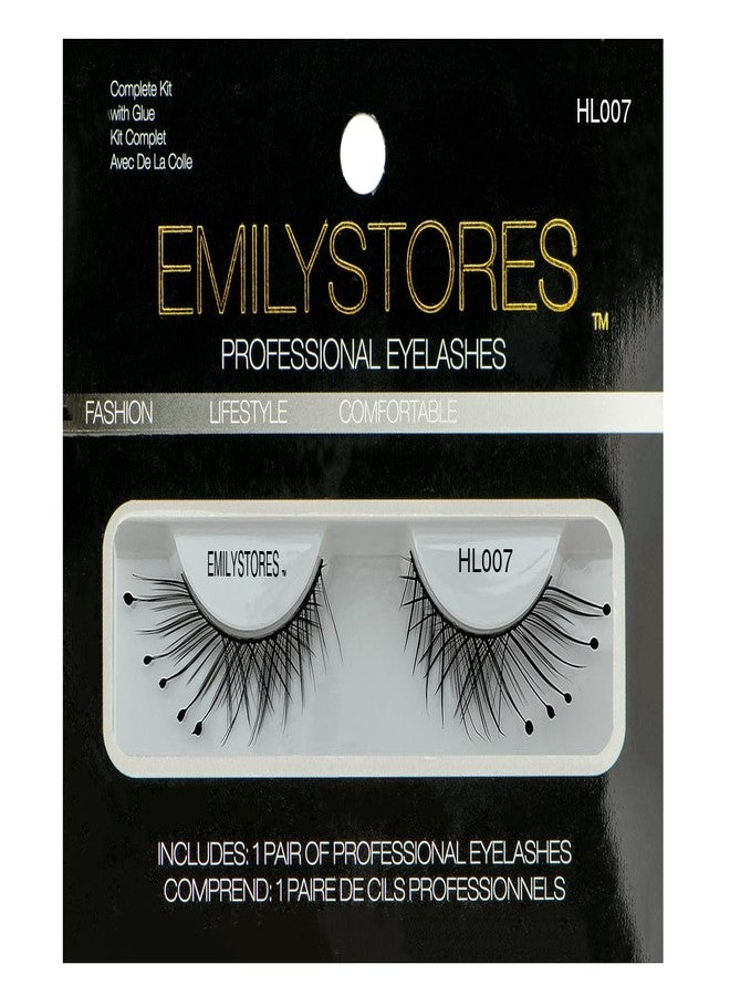 EMILYSTORES Halloween False Eyelashes, Dramatic Black Lashes with Dots for Yzma Costume, Reusable 1Pair - Image 2