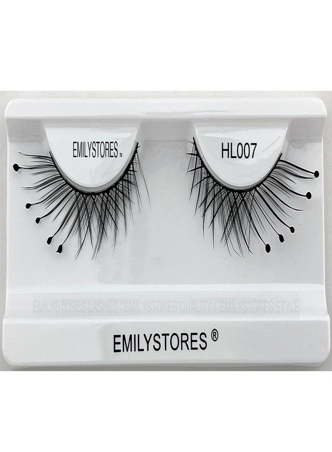 EMILYSTORES Halloween False Eyelashes, Dramatic Black Lashes with Dots for Yzma Costume, Reusable 1Pair - Image 1