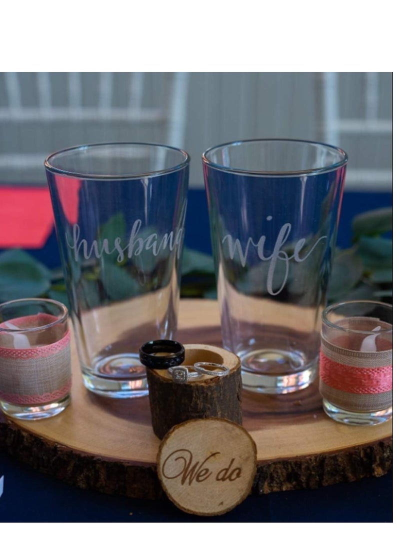 SYOSI صندوق خاتم خشبي، صندوق خاتم زفاف، صندوق تخزين طبق خاتم خشبي، حامل خاتم لمراسم الزفاف، علبة تخزين مجوهرات للزينة، هدية زفاف ريفية بمناسبة الذكرى أو الخطوبة - Image 4