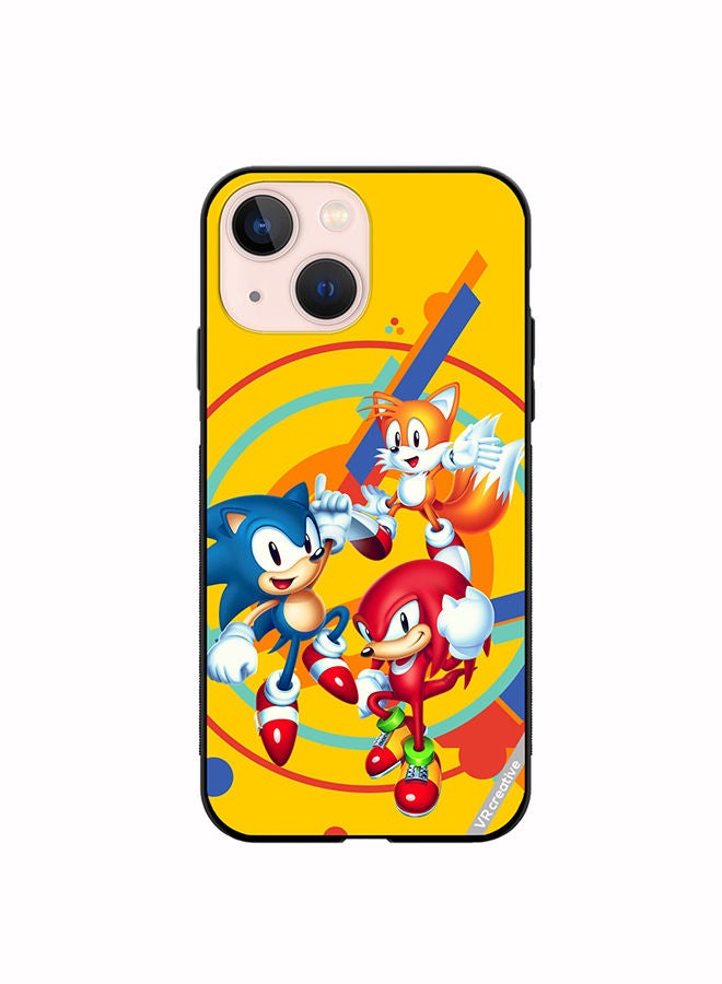VR CREATIVE Protective Case Cover For Apple iPhone 13 mini Sonic Design Multicolour - Image 1