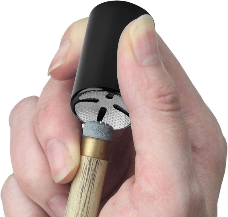 woobles Billiard Tip Shaper Tool, Practical 2 in 1 Cue Tip Pick, Pool Stick Tip Pick, Portable Billiard Tip Shaper, for Cue Sports Supplies Cue Sports Accessories(Black)- - Image 3