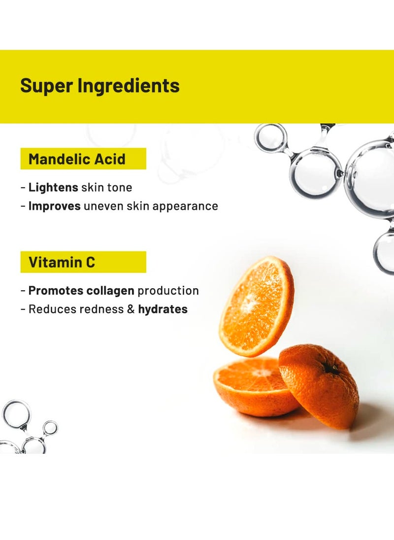 Chemist at Play - Chemist at Play Brightening Roll On For Neck, Knee and Elbow With 6% Vitamin C+ Hyaluronic Acid, AHAs, Niacinamide and Ceramides Helps Reduction in Pigmentation and Hydrates Dry Skin 40ml - Image 1