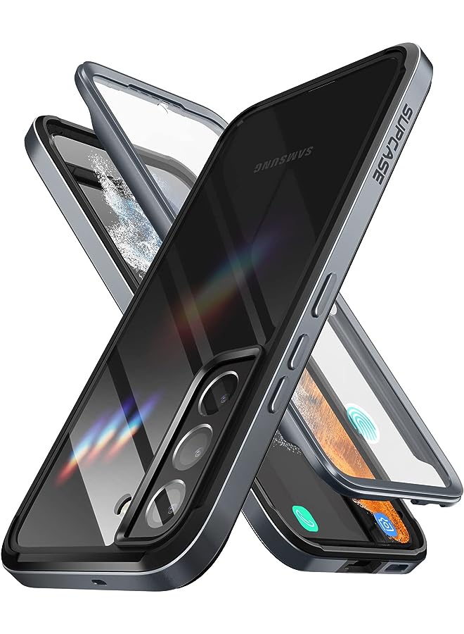 SupCase UB Edge Pro Series Case for Samsung Galaxy S22 Plus 5G (2022 Release), Slim Frame Clear Protective Case with Built-in Screen Protector (Black) - Image 1