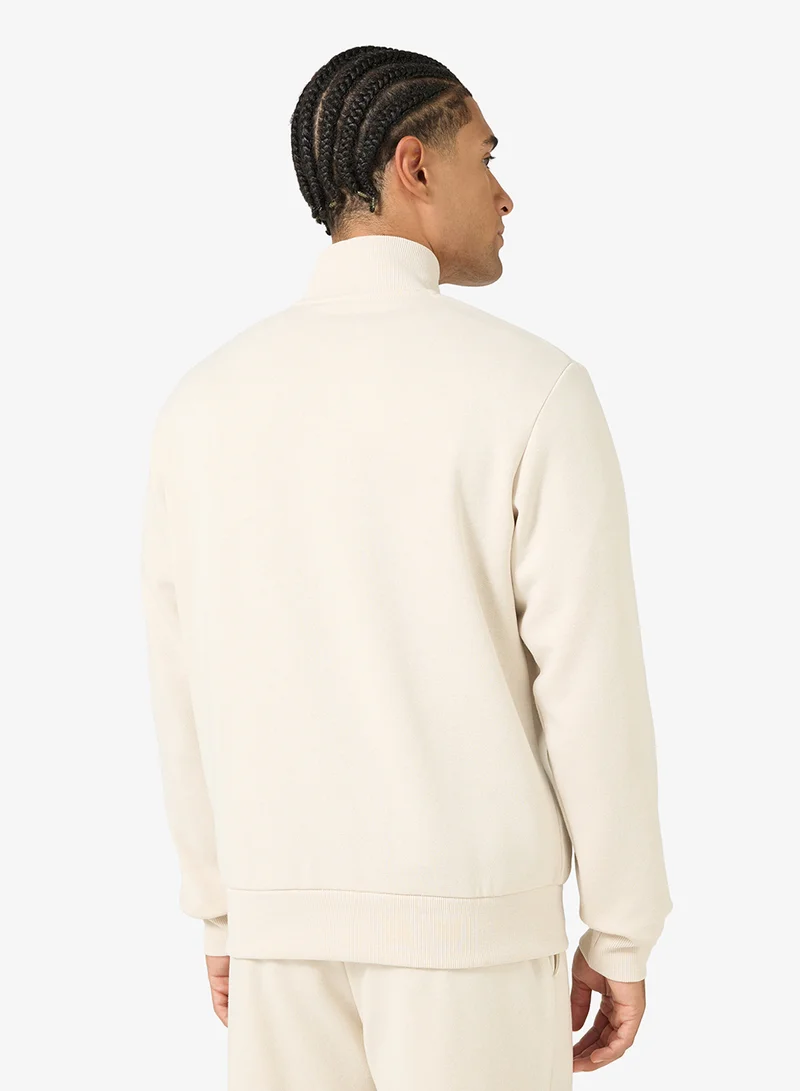 JJ Rebel Half Zip Detailed Sweatshirt